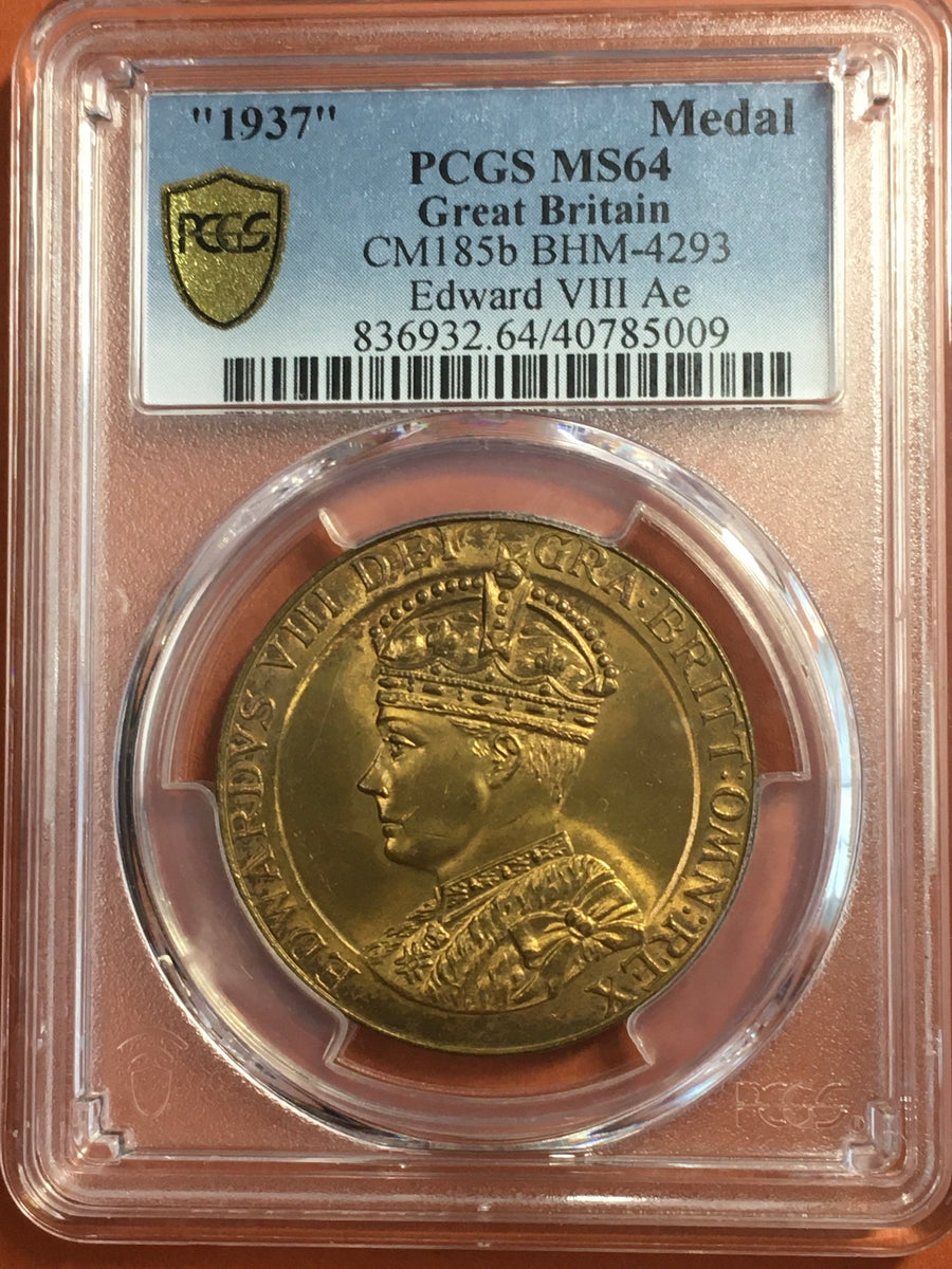 1937年 イギリス エドワード８世 ブロンズメダル MS64 PCGS – LegacyCoin