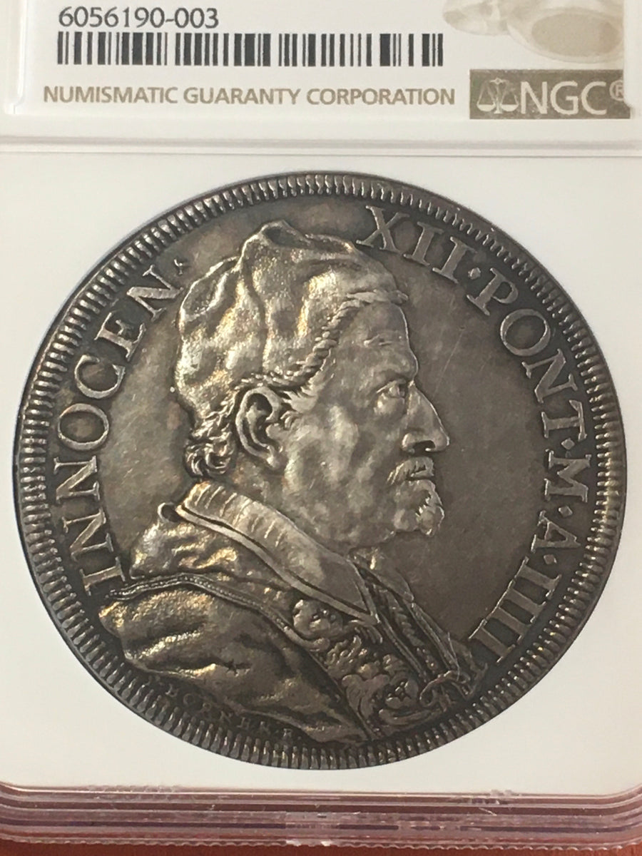 【超希少】1694年 ローマ教皇  インノケンティウス12世 アンティークコイン 1694年【超希少】ローマ教皇 インノケンティウス12世 NGC AU53