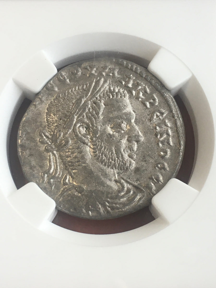 AD 217−218 シリア ラオディキア マクリヌス テトラドラクマ NGC 古代コイン – LegacyCoin
