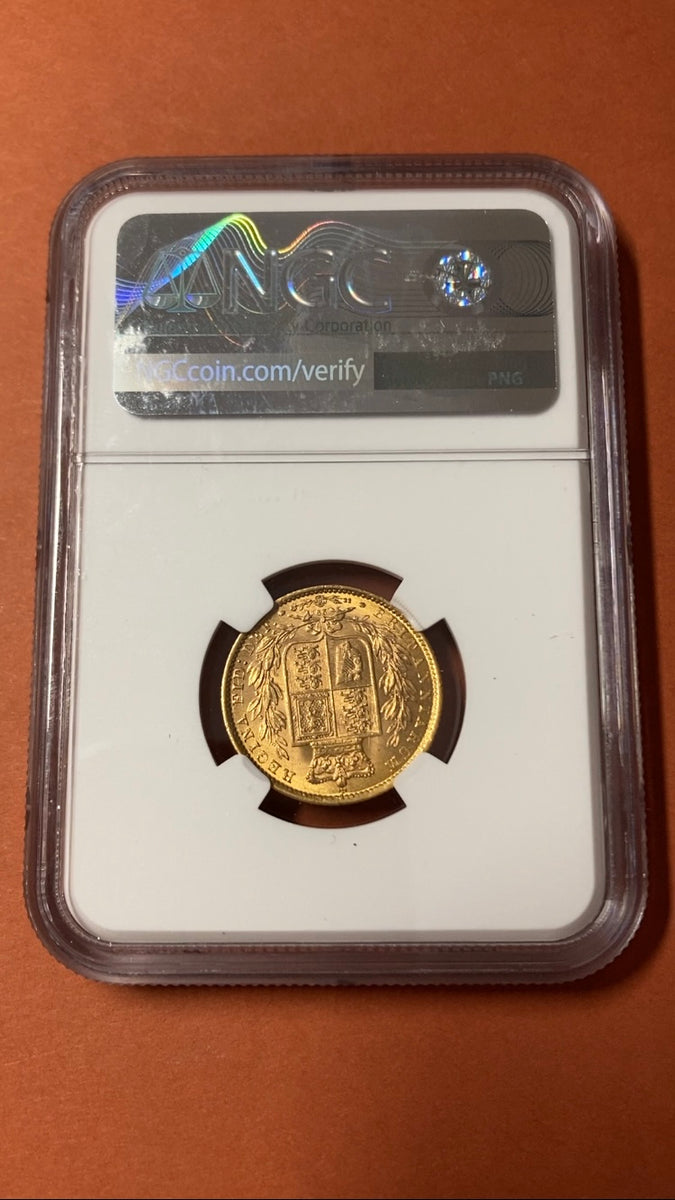 1871年 イギリス ソブリン金貨 ヴィクトリア女王 １Sov MS64 ヴィクトリア・ヤング 英国 – LegacyCoin