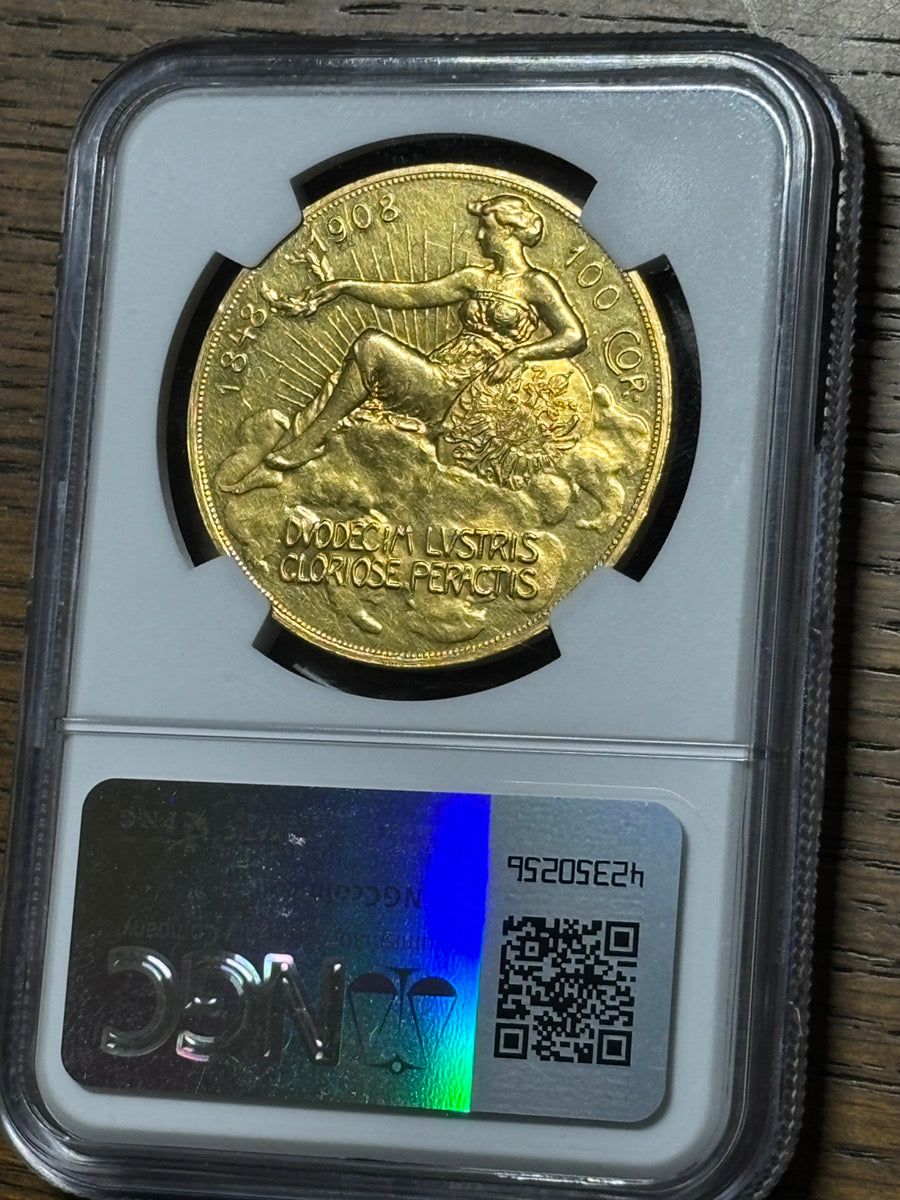 1908年 フランツ・ヨーゼフ 雲上の女神 オーストリア 金貨 PF58 NGC – LegacyCoin