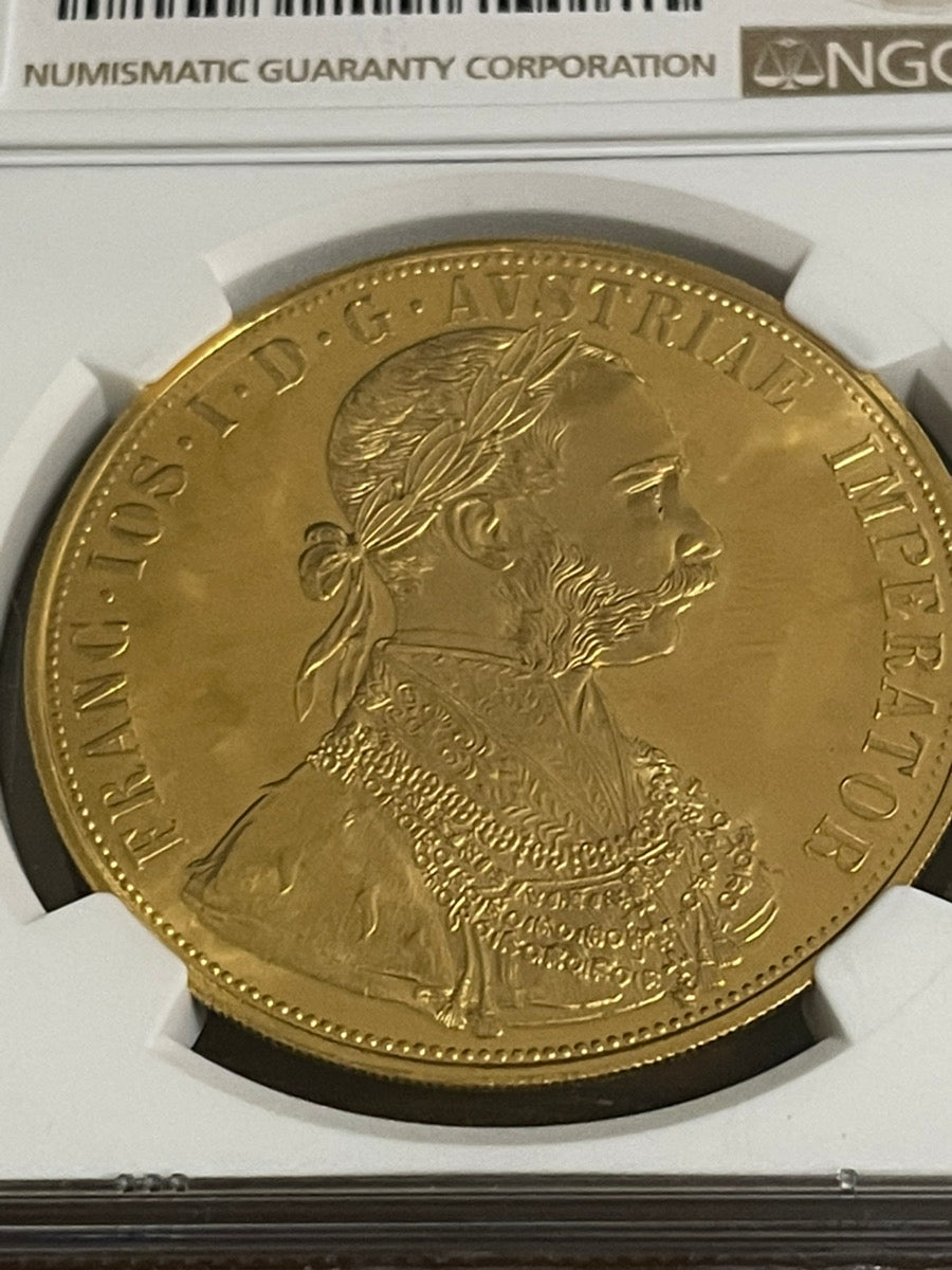 オーストリア 4ダカット 金貨 1915年 NGC MS67 フランツヨーゼフ – LegacyCoin