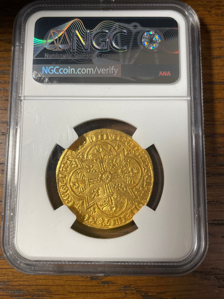 フランス 1350-64 ジャン2世 ムートンドール 金貨 黄金の羊 PCGS MS62 ハンマー金貨 アンティークコイン 中世 ヨーロッパ –  LegacyCoin