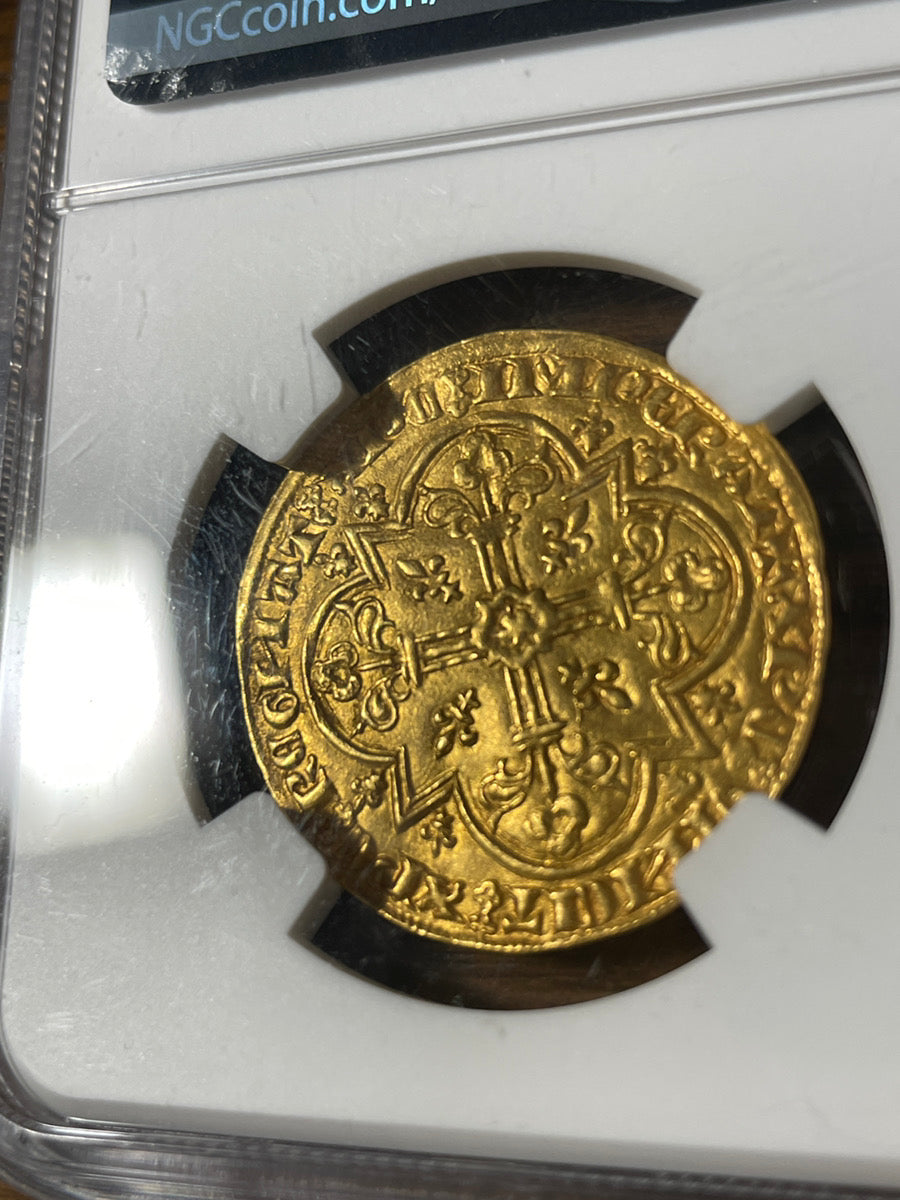 フランス 1350-64 ジャン2世 ムートンドール 金貨 黄金の羊 PCGS