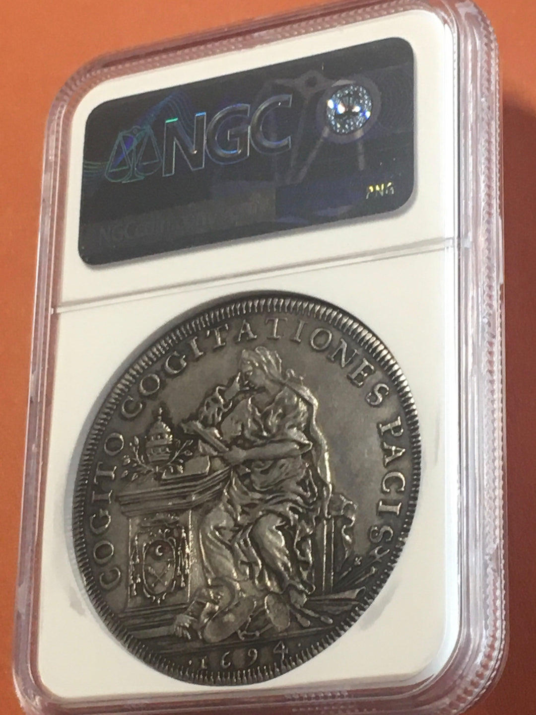 1694年【超希少】ローマ教皇 インノケンティウス12世 NGC AU53