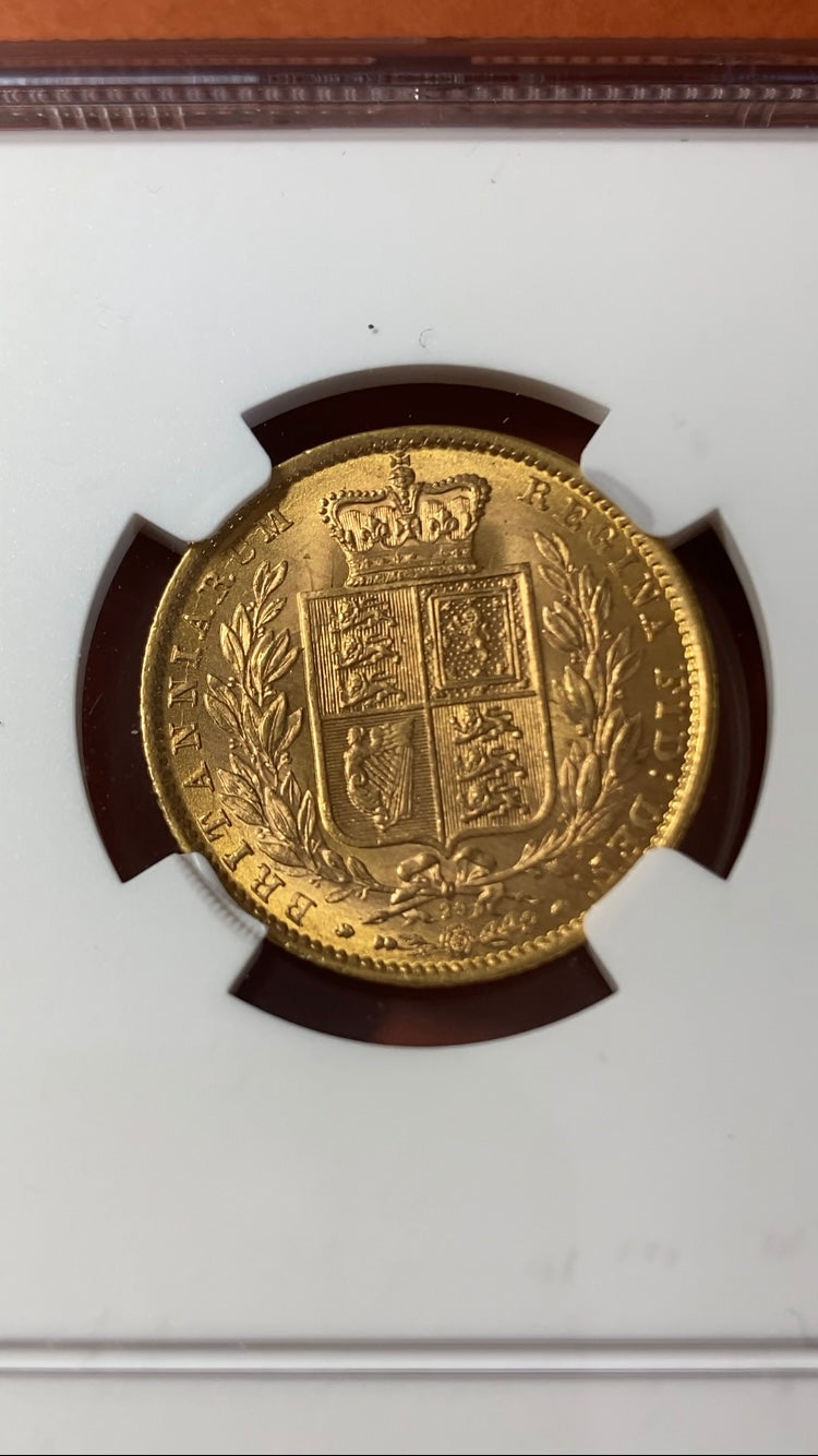 1871年 イギリス ソブリン金貨 ヴィクトリア女王 １Sov MS64 ヴィクトリア・ヤング 英国 – LegacyCoin