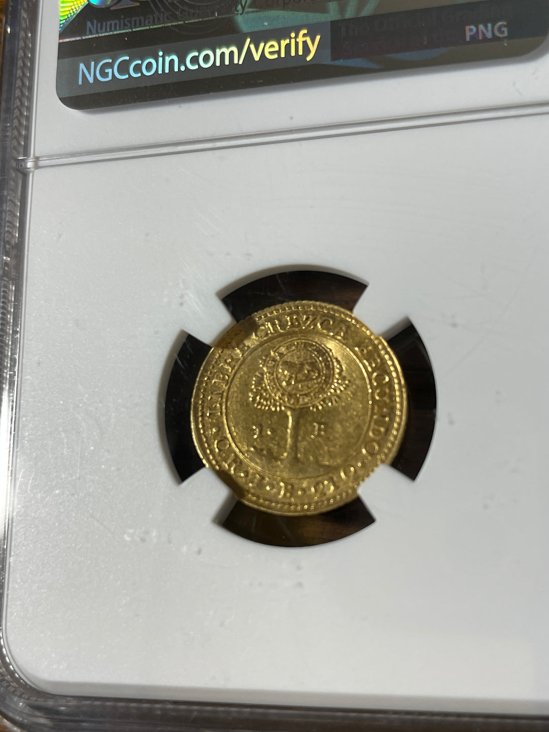 1849年 コスタリカ 中央アメリカ共和国 エスクード 金貨 NGC